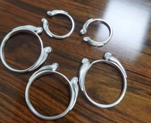 Sterling Earring Silver Jewelry Components Anodizing PVD Finish Tolerance 0.05mm